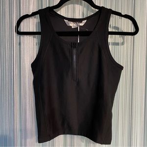 X by Gottex Black Sheer Exercise Top NWT Size Small